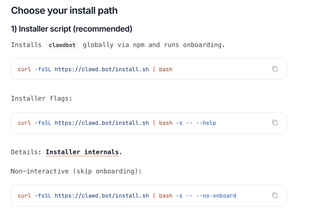 OpenClaw Installation steps